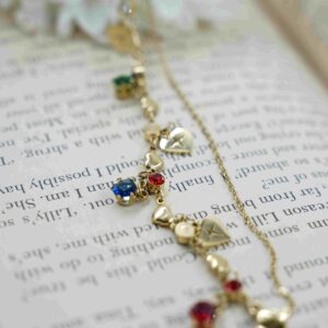 Rainbow Heartbeats Gold Bracelet