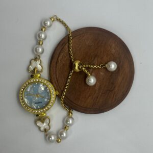  Pearls Butterfly Luxe Watch Bracelet 