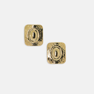 Golden Square Earrings