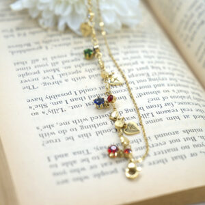 Rainbow Heartbeats Gold Bracelet
