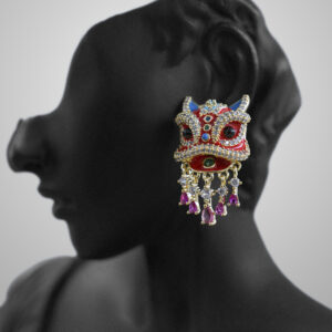 Lion Dance Earrings